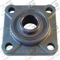NTN 4 Bolt Flange Bearing: Radial Ball, 2 3/16 in Bore, SS, Set Screws, 6 3/8 in Lg, 2 19/64 in Wd (MPN SUCF211-35). Key specifications — Bore Type: Cylindrical; Brand: NTN; Lubricant Material: FDA/USDA-H1 Solid Grease; Mounting Bolt Size: 5/8 in; System of Measurement: Inch; Included Bearing Cap: None.