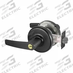 CORBIN RUSSWIN Door Lockset: Classroom Security Lever Locksets, Black, ADA Compliant, LFIC (MPN CLX3352 AZD BSP CT6D). Key specifications — attr1024149: Not Ligature-Resistant; attr1011488: CORBIN RUSSWIN; attr1024446: F110; attr1011524: No Message; attr1011485: Yes; attr1059461: Black Painted.