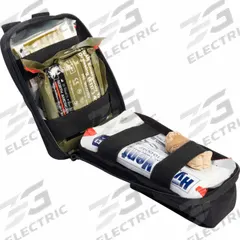 First Aid Kit: 5 Components, Nylon, Bag, Black, No Medication Included, Nylon (MPN 80-1049). Key specifications — Brand: NORTH AMERICAN RESCUE; Adhesive Bandages Included: No Adhesive Bandage; Product Type: Mini First Aid Kit; PPE and Disposal Equipment Included: No PPE and Disposal Equipment; Tools Included: 4 in Flat ETD; Topical Medicinals Included: No Topical Medicinals; Wound Dressings Included: (1) Bandage Roll; Housing Material: Nylon.