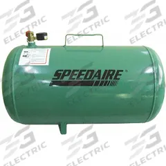 SPEEDAIRE Air Carry Tank: 5 gal Tank Capacity, 125 psi Max Op Pressure, Horizontal, 10 in Overall Wd (MPN 2TWC2). Key specifications — attr51576: SPEEDAIRE.