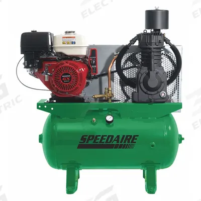 SPEEDAIRE Stationary Air Compressor: 2 Stage, 13 hp Engine, Honda, 24 cfm - Vehicle Mounted Air Compressors