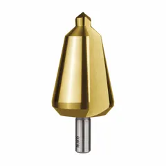 RUKO TOOLS Tube and Sheet Drill: 24 mm to 40 mm, TiN-Coated HSS, 3-Flats Shank (MPN 101004T). Key specifications — attr1234936: Not Impact Rated; attr1234951: 24 mm to 40 mm.