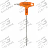 BETA Hex Key: 0 Ball Ends, 1/4 in Tip Size, SAE, Long, Stainless Steel, Satin, 6 1/2 in Long Arm Lg (MPN 96T INOX). Key specifications — attr1205521: BETA; attr1205526: Satin.