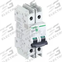 SCHNEIDER ELECTRIC IEC Miniature Circuit Breaker: 5 A Amps, 125V DC, 14kA at 120/240V AC, C60BP (MPN M9F43205). Key specifications — attr195863: 125V DC; attr211132: SCHNEIDER; attr195864: 14kA at 120/240V AC; attr195865: Screw Clamp; attr195867: 240/277/480V AC.
