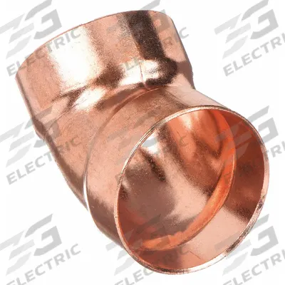 NIBCO Sweat Fitting Elbow: 3 in CTS x 3 in CTS, Cup x FTG, Wrot Copper (MPN 906 3) - Drain, Waste & Vent Wrot Copper & Bronze Tube Fittings