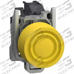 SCHNEIDER ELECTRIC Flush Push Button Operator: 22 mm, Metallic, Flush Profile, 1NO (MPN XB4BPS51GEX). Key specifications — Manufacturer Part Number: XB4BPS51GEX; Product Type: Push Button Operators; Series: XB4; Brand: SCHNEIDER; AC Contact Rating: 1.5 A @ 480 V; Action: Momentary; DC Contact Rating: 0.1 A @ 600 V; Operator Illumination: Non-Illuminated.