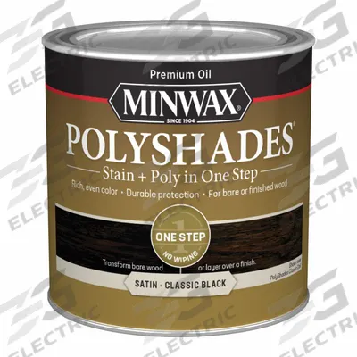 MINWAX Wood Stain: Wood Stain and Sealer, Interior, Oil, 0.5 pt Container Size - Combination Wood Stain & Sealers