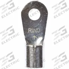 3M Ring Terminal: Bare, #10 Stud Size, 6 AWG to 6 AWG Wire Sizes, 1,000 V, Brazed Barrel & Seam (MPN M6-10R/SK). Key specifications — Brand: 3M.