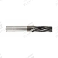 CLEVELAND Thread Mill: Helical Flute, M6x1 Metric, 3 Flute, TiAlN Coated Carbide (MPN C95075). Key specifications — attr1300935: CLEVELAND.