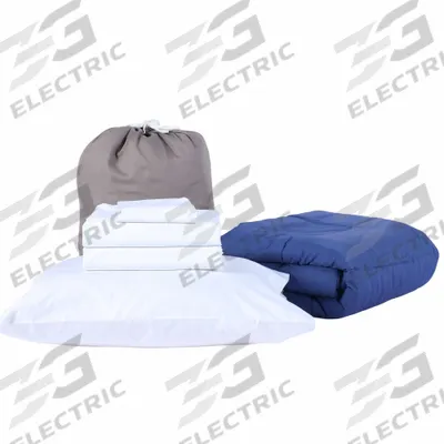 MARTEX Bed and Cot Sheets: Navy, 100% Polyester Fabric Material, T200 - Bedding & Bath Linen Sets