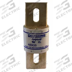 Semiconductor Fuse: A50P Series, Fast-Acting, 800 A, 500 V AC, 500 V DC DC Volt Rating (MPN A50QS800-4). Key specifications — Series: A50P; Brand: MERSEN; Voltage Type: AC/DC.