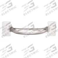 MONROE PMP Pull Handle: Weld-On, Steel, Silver, 0.44 in, 1.25 in Projection (MPN PH-0272). Key specifications — Brand: MONROE PMP; Projection Type: Non-Recessed; Material: Steel; Finish: Dull; Color: Silver; Folding Type: Fixed; Mounting Type: Weld-On; Grip Thickness: 0.44 in.