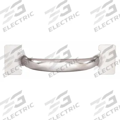 MONROE PMP Pull Handle: Weld-On, Steel, Silver, 0.44 in - Standard Pull Handles