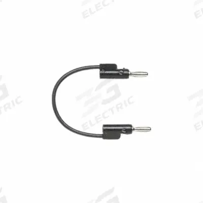 POMONA Test Leads: 4 in Lg, 15 A Max Current Measurement - Banana Jack to Pin Adapters