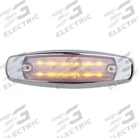 MAXXIMA Clearance Marker Light: Clearance Light, LED, Oval, Surface Mount, Amber, Hole, IP67 (MPN M20332YCL). Key specifications — Lens Color: Amber; Brand: MAXXIMA; Electrical Connection: Lead Wire Connector; Lighting Technology: LED; Mount Type: Hole; SAE Lens Code: P2.