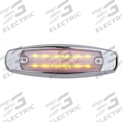 MAXXIMA Clearance Marker Light: Clearance Light, LED, Oval, Surface Mount, Amber - Clearance Lights