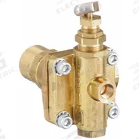 CONRADER Unloader Pilot Valve: 1/4 in Inlet Size, 1/4 in Outlet Size, 1/2 in Exhaust Size, Brass (MPN BLG 135-150). Key specifications — attr60167: BLG 135-150; attr60170: CONRADER; attr60175: Yes; attr60179: Brass.