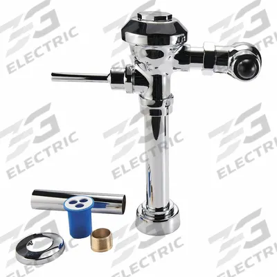 ZURN Manual Flush Valve: AquaVantage Z6000AV, Exposed, Top, 3.5 gpf Gallons per Flush - Toilet Manual Flush Valves