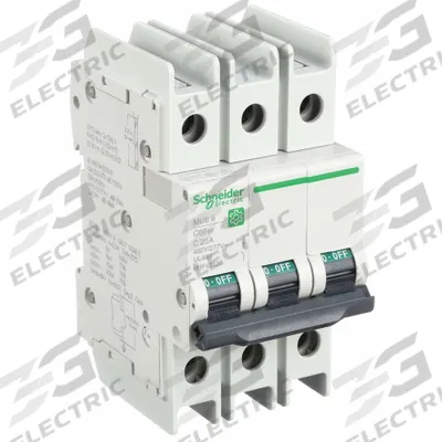 SCHNEIDER Miniature Circuit Breaker: 20 A Amps, 14kA at 120/240V AC, Screw Clamp - C-Curve, 3-Pole UL489 DIN Rail-Mount Miniature Circuit Breakers
