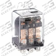DAYTON Enclosed Power Relay: Surface (Side Flange) Mounted, 24V DC, 3PDT, 11 Pins/Terminals (MPN 1EGH1). Key specifications — Brand: DAYTON; Mounting Style: Side Flange; Electrical Connection: 1/4 in Tab Terminal; Manufacturer Part Number: 1EGH1; Series: Dayton Power Series.