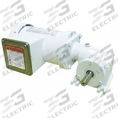DAYTON AC Gearmotor: Right Angle, Single Output Shaft, PSC, TEFC, 340 RPM, 23 in-lb Max Torque, 5:1 (MPN M1145153.00). Key specifications — Brand: DAYTON; Full Load Current: 2.0/1.0 A.