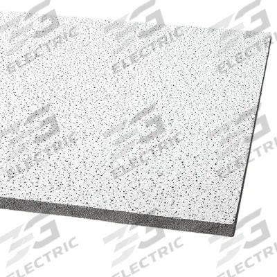 ARMSTRONG Ceiling Tile: 1713, Fine Fissured, 24 in x 24 in, Square Lay-In, 15/16 in Grid Size - High Sound-Absorption & Blocking Tiles for Privacy