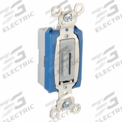 LEGRAND Wall Switch: Locking Switch, Single Pole, Maintained, Gray, 120V AC, 15 A (MPN PS15AC1L). Key specifications — Illuminated: No.