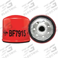 BALDWIN FILTERS Fuel Filter: Spin-On, 3 1/16 in Outside Dia, M16-1.50 Thread Size, Cellulose, Hatz (MPN BF7915). Key specifications — attr1137520: BF7915; attr434022: BALDWIN FILTERS; attr427730: Cellulose; attr427731: G449-B Attached Gasket; attr1017112: Trucks; attr1017113: Hatz.