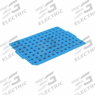MTC BIO Sealing Mat: Round, 96 Wells, Blue, - Opening, Silicone - Sealing Mats