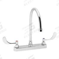 SPEAKMAN Gooseneck Bathroom Faucet: Commander, Brass, Chrome Finish, 0.5 gpm Flow Rate, Widespread (MPN SC-5724-E). Key specifications — Brand: SPEAKMAN; Series: Commander.