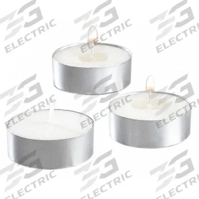 STERNO Tea Lights: 5 hr Burn Time, Cream, 5/8 in Overall Ht - Candles & Votives