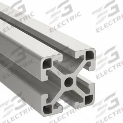 T-Slot Framing Extrusion: 15 Series, 4 ft Lg, 1 1/2 in x 1 1/2 in, Silver, Single, Smooth, 4 Slots (MPN 15QE1515L-48). Key specifications — System of Measurement: Inch; Finish: Anodized; Product Type: T-Slot Profile; Material: Aluminum; Yield Strength: 25,000 psi; Manufacturer Part Number: 15QE1515L-48; Brand: FAZTEK.