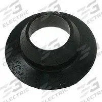 HALTEC Rim Hole Bushing: Bushing, 180° Valve Stem Angle, Straight, Std Bore Valve Size, Black (MPN B-6-100). Key specifications — Valve Shape: Straight; Color: Black; Product Type: Bushing; Material: Plastic; Brand: HALTEC.