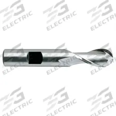YG-1 Ball End Mill: Cobalt, TiCN Coated, 2 Flute, 1" Mill Dia, 2-1/4" LOC, 4-3/4" OAL (MPN 41426CC)