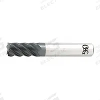 OSG Square End Mill: Carbide, TiAlN Coated, 5 Flute, 3 mm Mill Dia, 9 mm LOC, 39 mm OAL (MPN HP455-1181)