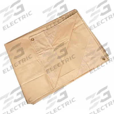 APPROVED VENDOR Tarp: 11.33 ft Lg, 9.5 ft Wd, Heavy Duty, 20 mil, Vinyl, Tan - Vinyl Tarps