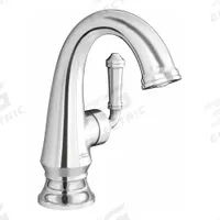 AMERICAN STANDARD Mid Arc Bathroom Faucet: Delancey, Brass, Polished Chrome Finish, Single-Post, Arc (MPN 7052121.002). Key specifications — Includes: Drain; Brand: AMERICAN STANDARD; Series: Delancey.