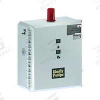 LIBERTY PUMPS Duplex Control Panel: Duplex, 3, 208/240/480V AC, 9 to 14 A, Tether Float, Plastic, 4X (MPN ISD34=3-511-5). Key specifications — Current: 9 to 14 A; Rated Voltage: 208/240/480V AC; Alert Output: Audio; Intrinsic Safety: Intrinsically Safe; Includes Reversing: Non-Reversing; Dosing Schedule: Demand Dose; Brand: LIBERTY PUMPS.