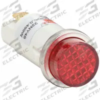 DAYTON Raised Panel Light: 12 mm Panel Mounting Hole Dia, LED, Raised Head (MPN 22NY48). Key specifications — Brand: DAYTON; Electrical Connection: 0.187 in Tab.