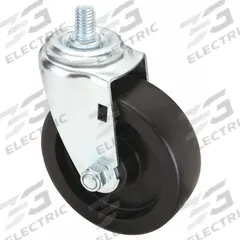 APPROVED VENDOR Stem Caster: Swivel, 4 in Wheel Dia., 1 1/4 in Wheel Wd, Polyolefin, 3/4 in Stem Lg (MPN 32J882). Key specifications — Brand: APPROVED VENDOR; Thread Size: 1/2"-13; Roll Up: Swivel.