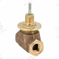 Hydronic Globe Valve: 2-Way, 1.8 CV Flow, 1/2 in Female NPT, Bronze Body, Stainless Steel Stem, NO (MPN VG7241ET). Key specifications — Manufacturer Part Number: VG7241ET; Brand: JOHNSON CONTROLS; Seat Material: Brass; Specific Valve Action: Stem Down to Close.
