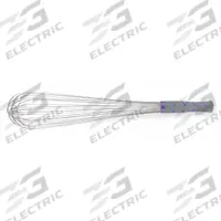 VOLLRATH Whip: 18 in Overall Lg, Nylon Handle, Purple Handle, NSF Certified, Purple (MPN 47006). Key specifications — Brand: VOLLRATH; Dishwasher Safe: No; Handle Material: Nylon; NSF Certified: Yes; Handle Color: Purple.