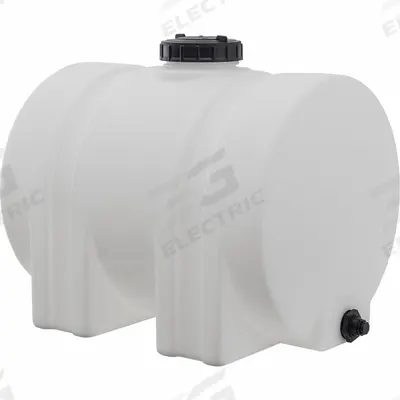BUYERS PRODUCTS Storage Tank: Single Wall, Horizontal, 35 gal, Open Top, 3/16 in Wall Thick - Horizontal Liquid Storage Tanks