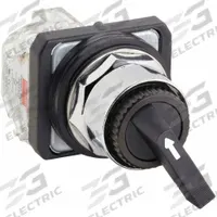 DAYTON Selector Switch: 30 mm Panel Mounting Size, 2 Positions, Extended Lever, 1NO/1NC, Metallic (MPN 30G308). Key specifications — AC Contact Rating: 10 A @ 600 V; Action: Maintained/Maintained; Cam: E; DC Contact Rating: 0.27 A @ 250 V; Hazardous Location Specification: Not Rated; Operator Head Material: Plastic; Operator Head Type: Long-Handled Knob; Operator Illumination: Non-Illuminated.