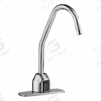 SLOAN Bathroom Sensor Faucet: Optima, Brass, Chrome Finish, Single-Post, Plug-In, Back-Check Tee (MPN ETF-700-4-PLG-TEE-CP-2.2GPM-LAM-IR-S-FCT). Key specifications — Brand: SLOAN; Includes: Quick Connect Fittings; Series: Optima.
