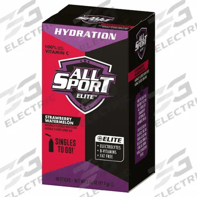 ALL SPORT Sports Drink Mix: Strawberry Watermelon, Single-Serve, 5.9 oz Concentrate Per Pack - Full-Sugar Concentrates for Rapid Rehydration