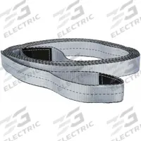 DAYTON Vehicle Recovery Strap: 2 in Overall Wd, 20 ft Overall Lg, Silver, Polyester (MPN 1DKW8). Key specifications — Material: Polyester; Brand: DAYTON; Equipment Color: Silver.