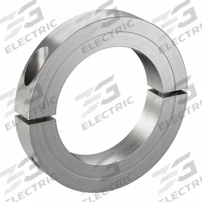 CLIMAX METAL PRODUCTS Shaft Collar: 2-Piece, Inch, Round, Clamp-On, 3 in Bore Dia - Stainless Steel Recessed-Screw Shaft Collars