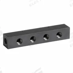 ENERPAC Manifold: 10,000 psi Max Pressure, Steel, 1.25 in Overall Ht, 7 in Overall Lg (MPN A64). Key specifications — Body Material: Steel; Brand: ENERPAC; Port Connection Type: NPT; Port Connection Size: 3/8"-18.