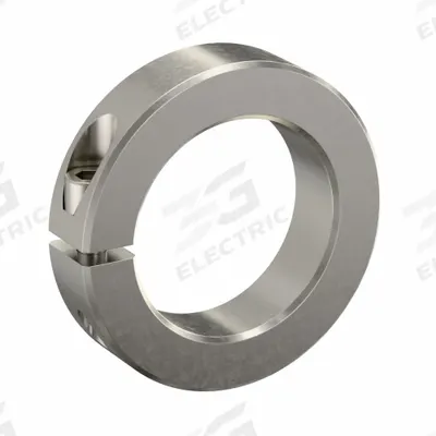 RULAND MANUFACTURING Shaft Collar: 1-Piece, Inch, Round, Clamp-On, 2 1/16 in Bore Dia - Stainless Steel Shaft Collars